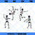 Dancing Skeletons SVG, Halloween SVG, Skeleton Funny Dance SVG