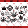 Cannabis Bundle SVG, Canabis SVG, Weed SVG PNG DXF Cut Files For Cricut