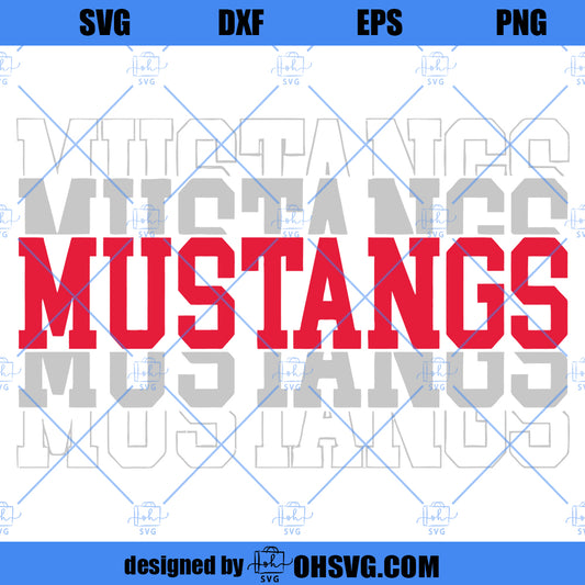 Mustangs SVG, Love Mustangs SVG, Mustangs Fan SVG