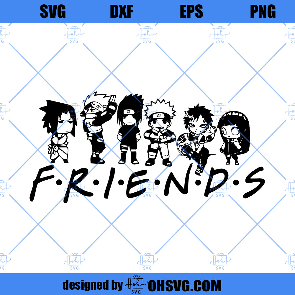 Anime Friends SVG, Naruto Anime SVG, Naruto SVG, Top Manga SVG