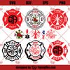 Firefighter SVG, EMT SVG, Emergency First Responder SVG, Fire Badge SVG