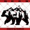 Bear SVG, Bear In The Woods SVG, Bear Mountain SVG, Bear Camping SVG