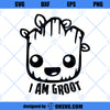 I Am Groot SVG, Cute Groot SVG PNG DXF Cut Files For Cricut