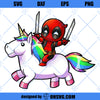Deadpool SVG, Deadpool Unicorn SVG, Chibi Deadpool SVG