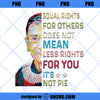 Equal Rights LGBTQ Pride PNG, for Others Does Not Mean Less Rights For You It&#39;s Not Pie, Sublimation Design, Black Lives Matter, Blm PNG