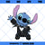 Stitch as Jack Skellington - Layered SVG, PNG, JPG, Clipart, Cricut, Silhouette Cut Files