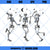 Dancing Skeletons SVG, Halloween SVG, Skeleton Funny Dance SVG