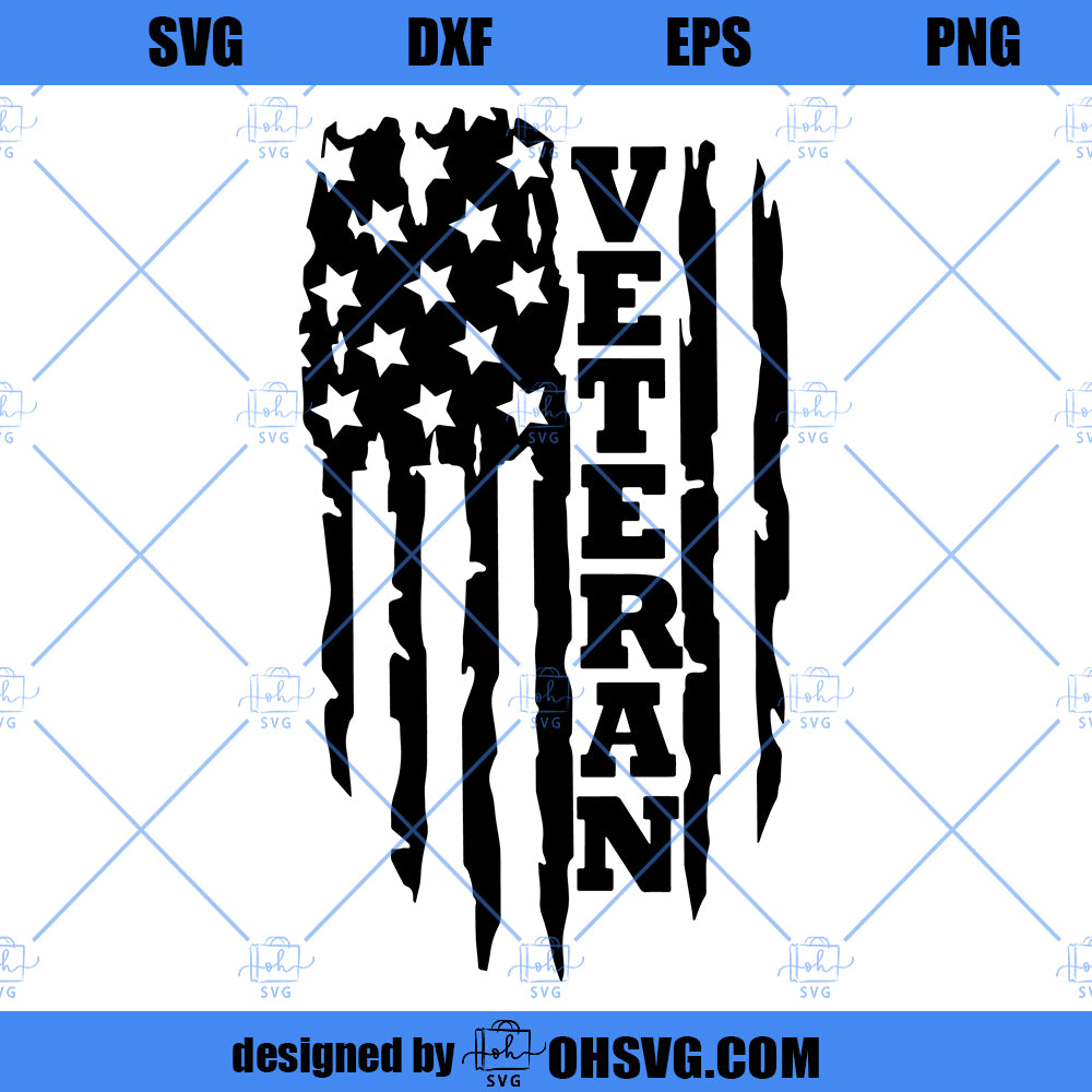 Distressed USA Flag SVG, Veteran USA Flag SVG,American Flag SVG