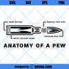 Anatomy Of A Pew SVG, Blueprint Gun AR15 Freedom America USA SVG