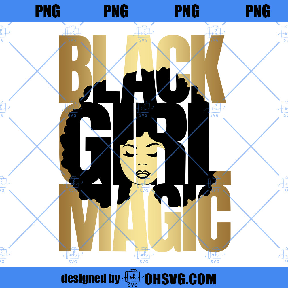 Black Girl Magic SVG, Afro Diva Svg, Queen Boss, Lady, Black Woman, Glamour, SVG, PNG Vector Clipart Silhouette Cricut Cut Cutting