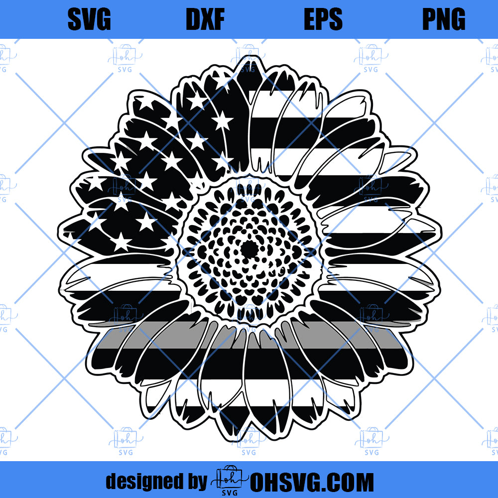 Corrections Officer Sunflower SVG, Correctional Officer SVG