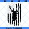Distressed American Flag SVG, Hunting SVG, Deer SVG