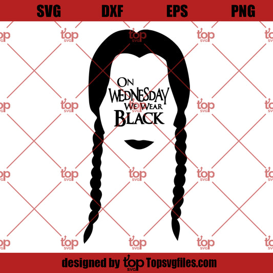 On Wednesday We Wear Black Sticker by twisteed