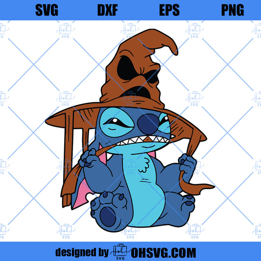 Cartoon character in sorting hat SVG, Cricut svg, Clipart, Layered SVG, Files for Cricut, Cut files, Print Digital