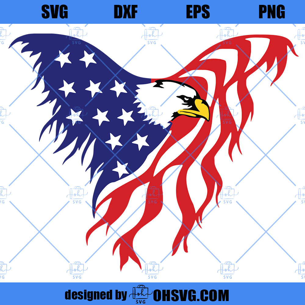 Eagle Flag svg Patriotic svg 4th of July svg Memorial Day svg Military svg Red White Blue svg American Flag svg Eagle svg Tshirt svg