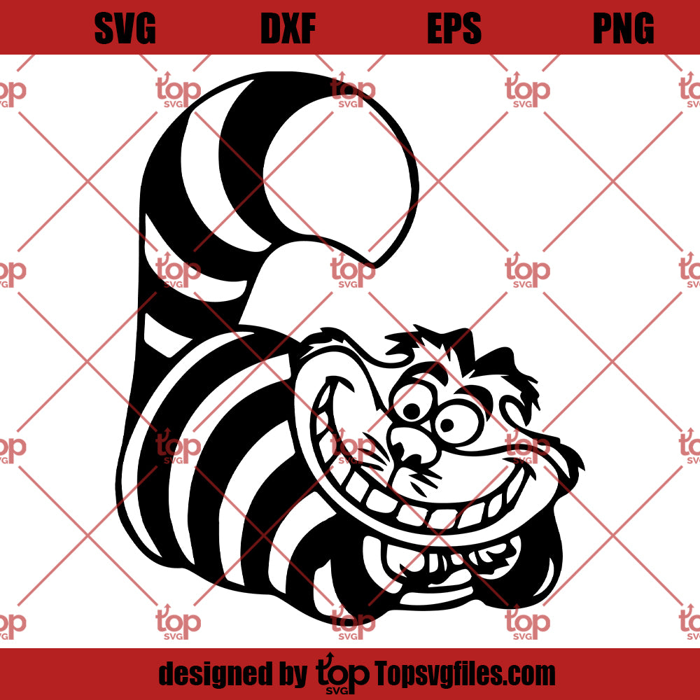 Cheshire Cat svg - Alice in Wonderland svg, cat svg