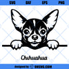 Chihuahua SVG, Chihuahua Peeking SVG, Chihuahua Dog Breed SVG