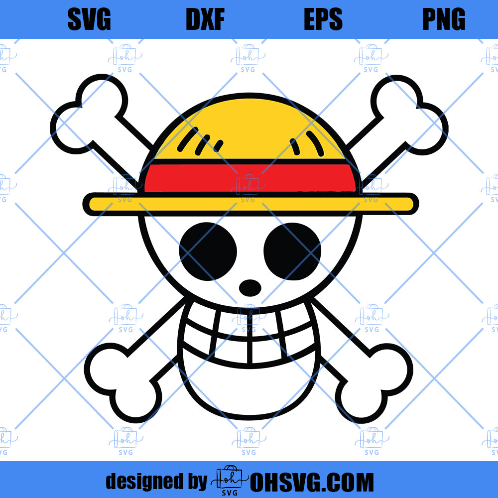 One Piece Luffy - Cricut File - Svg, Png, Dxf, Eps - LightBoxGoodMan