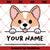 Corgi SVG, Cute Corgi Dog Name SVG, Peeking Corgi SVG