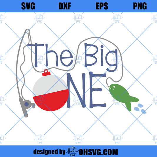 The Big One SVG, First Birthday SVG, One SVG, O Fish Ally One SVG