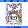 Bunny SVG, Bunny Leopard SVG, Leopard Bunny Glasses Bandana SVG