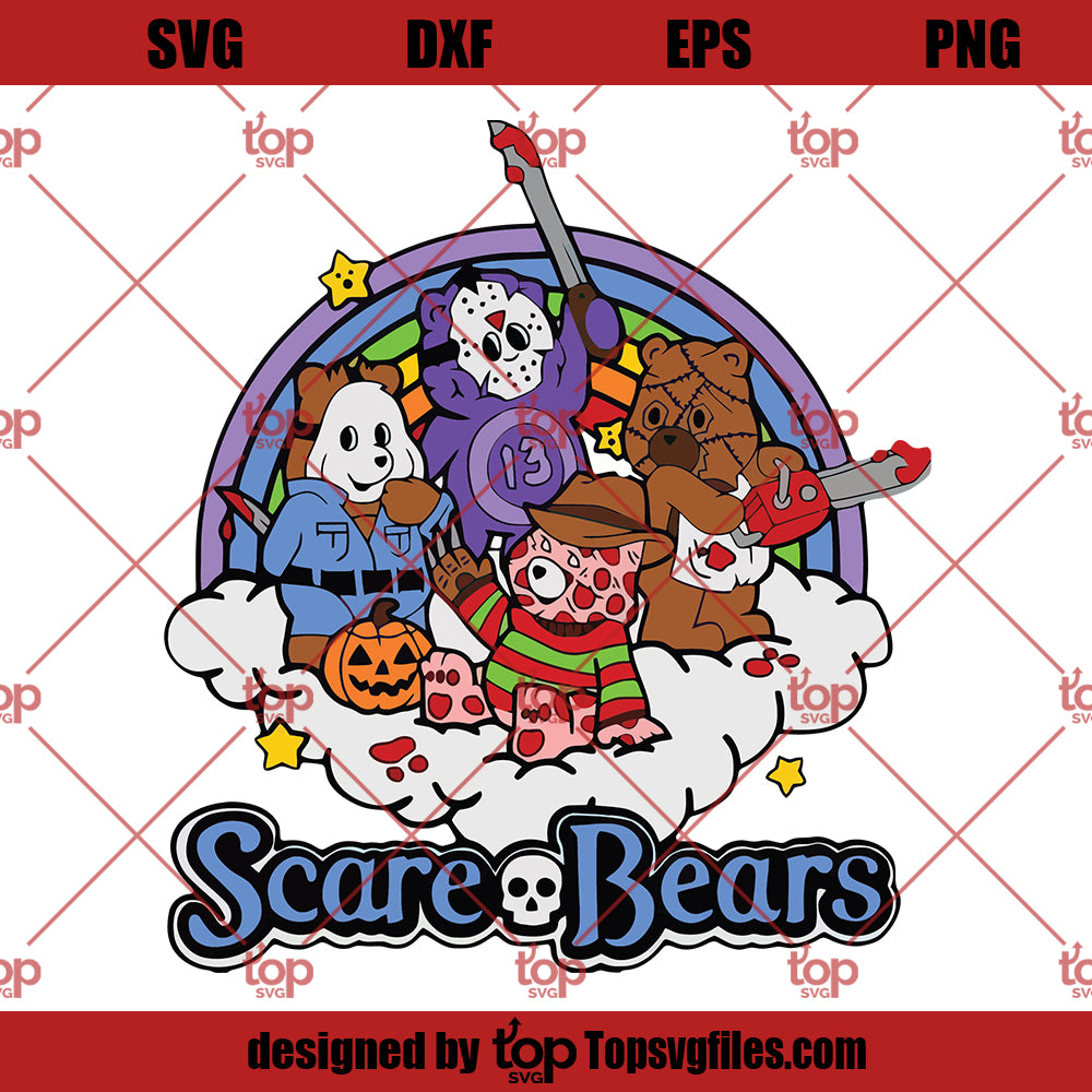 Bear halloween Svg, Care Bears halloween svg, cute care bears svg