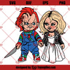 Layered SVG Chucky and Tiffany for Cricut, Horror Svg, Vinyl File, Ghost svg and png, Horror Movie svg