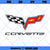 Corvette Flags Chevrolet Classic Logo 2005 SVG, Corvette Flags SVG