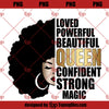 Afro Diva SVG, Smart, Confident, Powerful, Black Woman, Queen, Beautiful, Magic, Proud SVG, PNG Vector Clipart Silhouette Cricut Cut Cutting