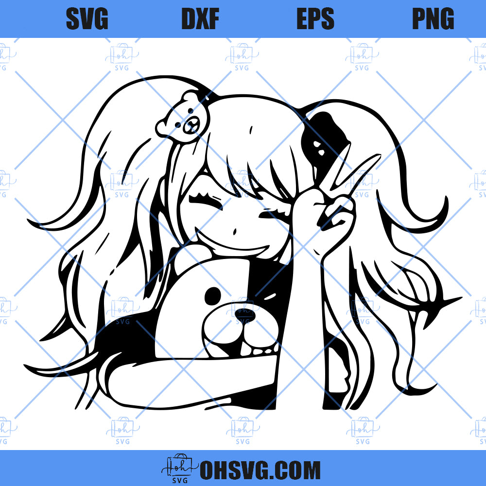 Junko Danganronpa Inspired Anime SVG, Anime Lover SVG