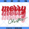 Merry Christmas SVG, Christmas SVG, Retro Font Merry Christmas SVG, Retro Christmas Decor SVG