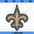 Saints Fleur SVG, New Orleans Saints SVG, Black & Gold Fleur De Lis Shaped SVG