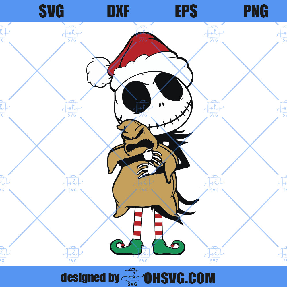 Nightmare Before Christmas SVG, Santa Jack Skellington SVG, Jack Skellington Christmas SVG