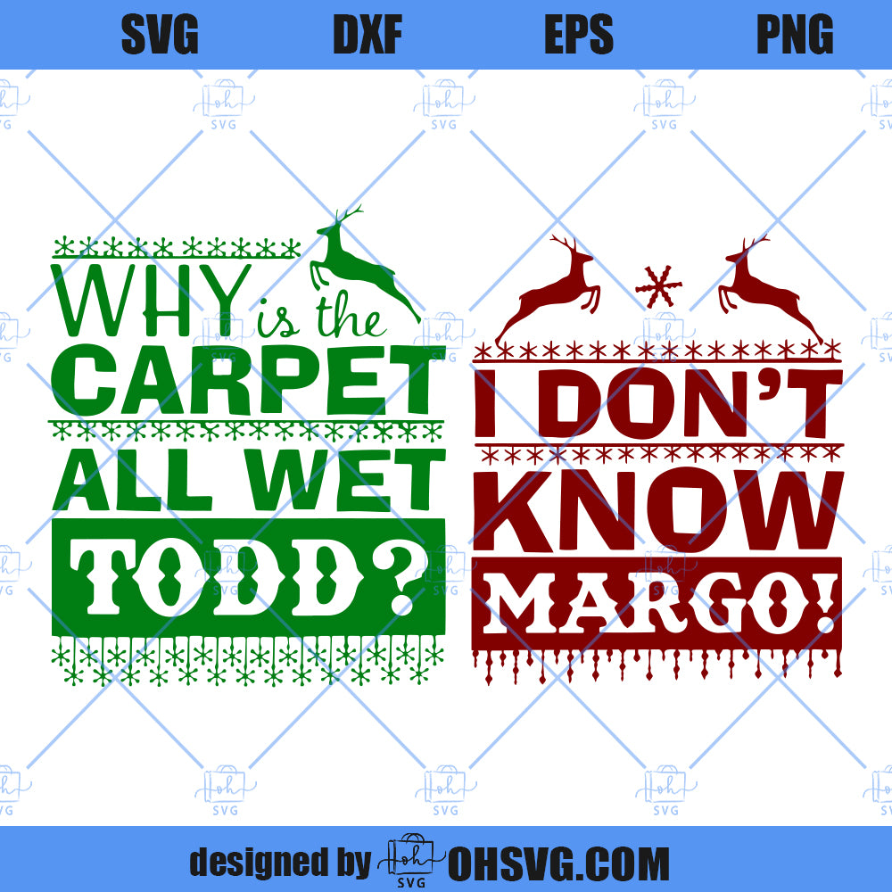 Christmas Vacation Todd And Margo SVG, Couple Christmas SVG, Ugly Christmas SVG