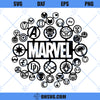 Superhero Logo SVG, Avengers Logo Marvel SVG, Avengers Team SVG, Avengers Icons SVG