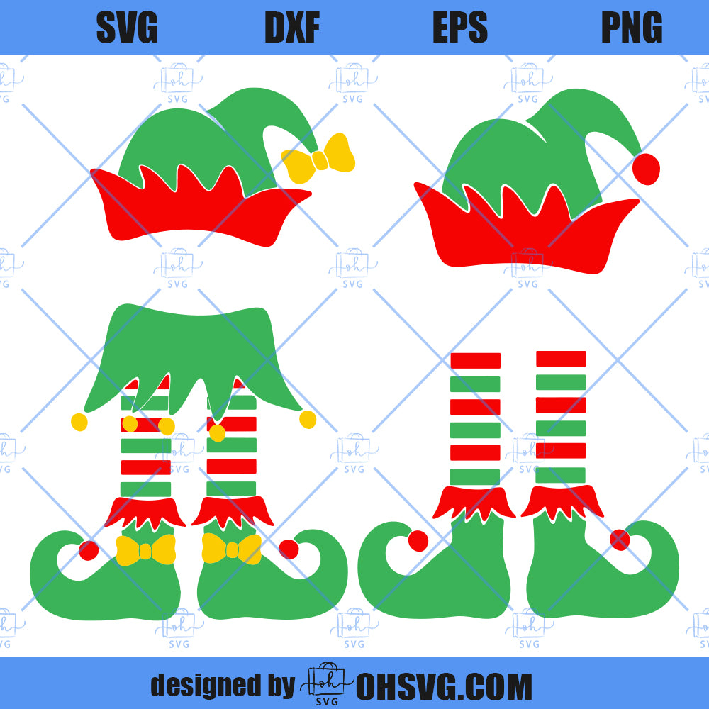 Elf SVG, Girl Elf SVG, Boy Elf SVG, Elf Hat SVG, Christmas Elf SVG, Ki ...