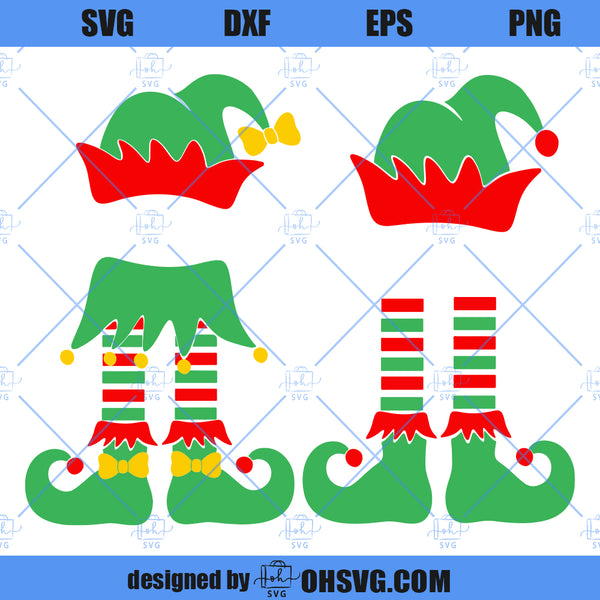 Elf SVG, Girl Elf SVG, Boy Elf SVG, Elf Hat SVG, Christmas Elf SVG, Ki ...