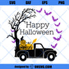 Happy Halloween SVG, Halloween Truck SVG, Fall Vintage Truck SVG