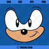 Sonic Face Head SVG, Sonic SVG, Sonic The Hedgehog SVG