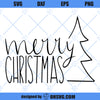 Merry Christmas SVG, Christmas SVG, Xmas SVG, Merry Christmas Tree SVG