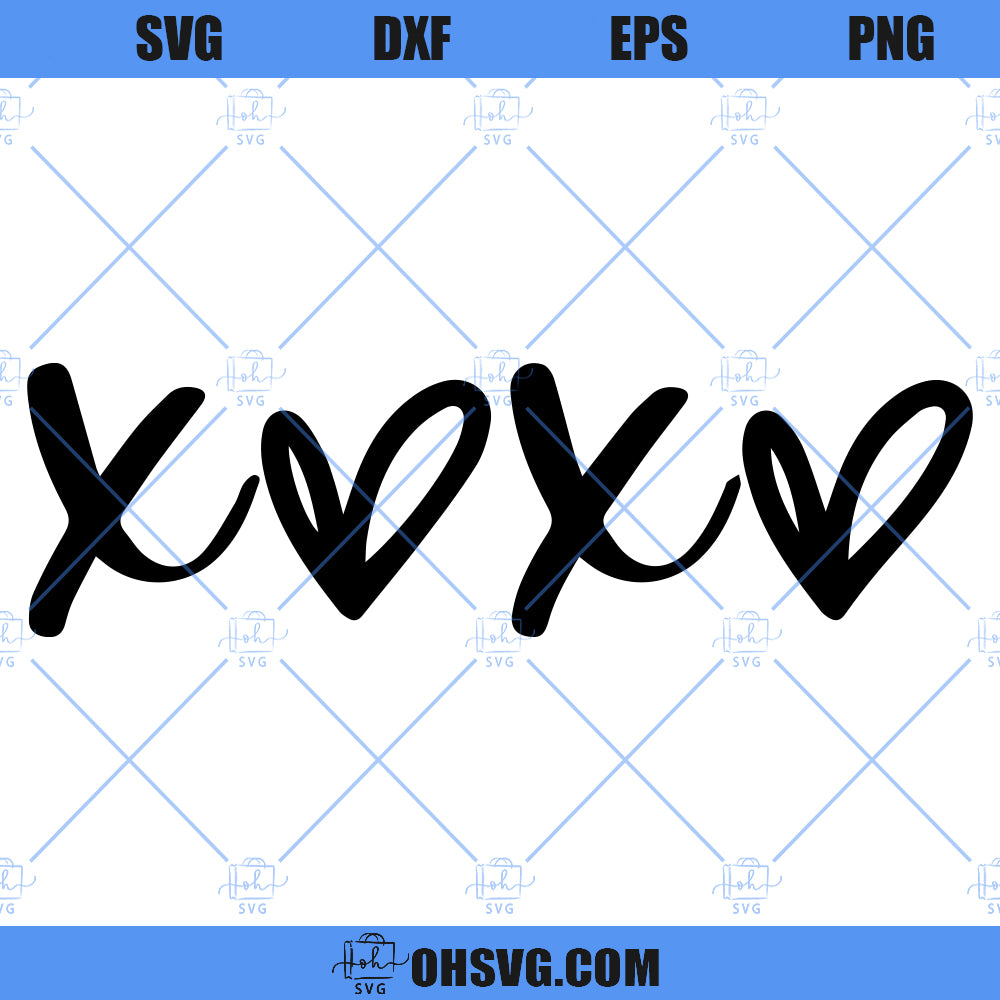 Hugs And Kisses SVG, Xoxo SVG, Valentines SVG, Love SVG, Valentine's Day SVG