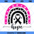Hope SVG, Hope For A Cure Breast Cancer Awareness SVG, Breast Cancer Rainbow SVG