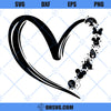 Minimalist Parks Heart SVG, Disney Heart SVG PNG DXF Cut Files For Cricut