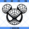 Mickey Mouse Spiderman SVG, Spiderman SVG, Mickey Head SVG
