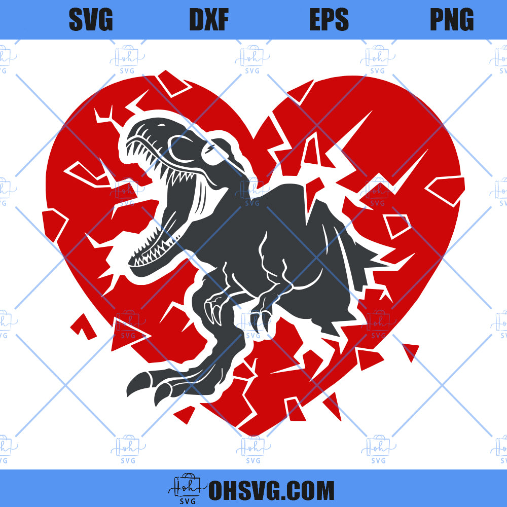Dinosaur Valentine SVG, Boys Valentine SVG, Kids Valentine SVG, Valentines Dino SVG
