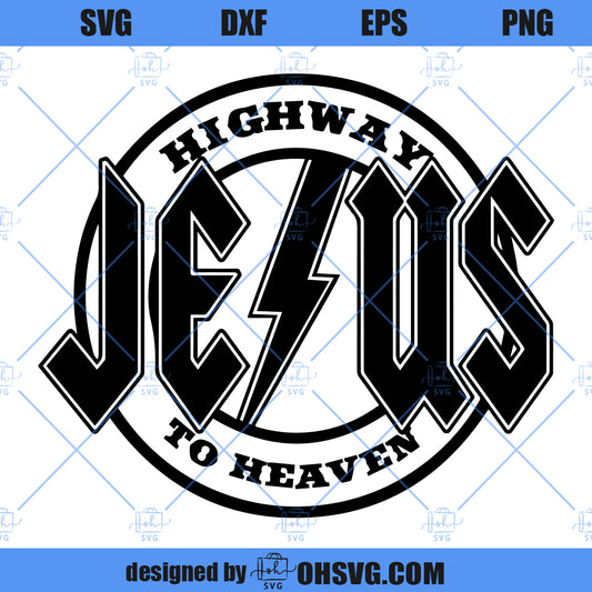 Jesus SVG, Jesus Highway To Heaven SVG, Christian SVG, God SVG