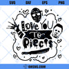 Love You To Pieces SVG, Horror On Valentines Day SVG, Funny Scary Valentine SVG