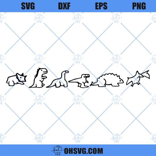 Dinosaur Evolution SVG, Geologist SVG, Dinosaur SVG, Dinosaur Family SVG, Dino SVG
