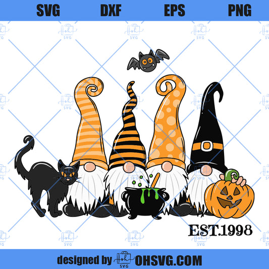 Halloween Gnomes SVG, Halloween SVG, Halloween Vibes SVG, Halloween Spooky SVG