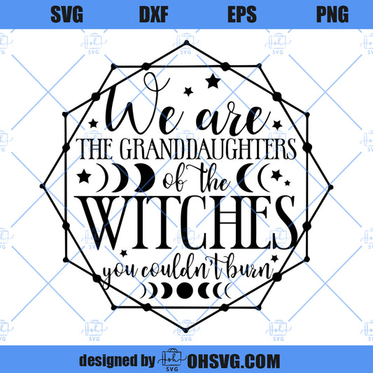 We Are The Granddaughters Of The Witches You Couldn't Burn SVG, Mystical SVG, Witch SVG